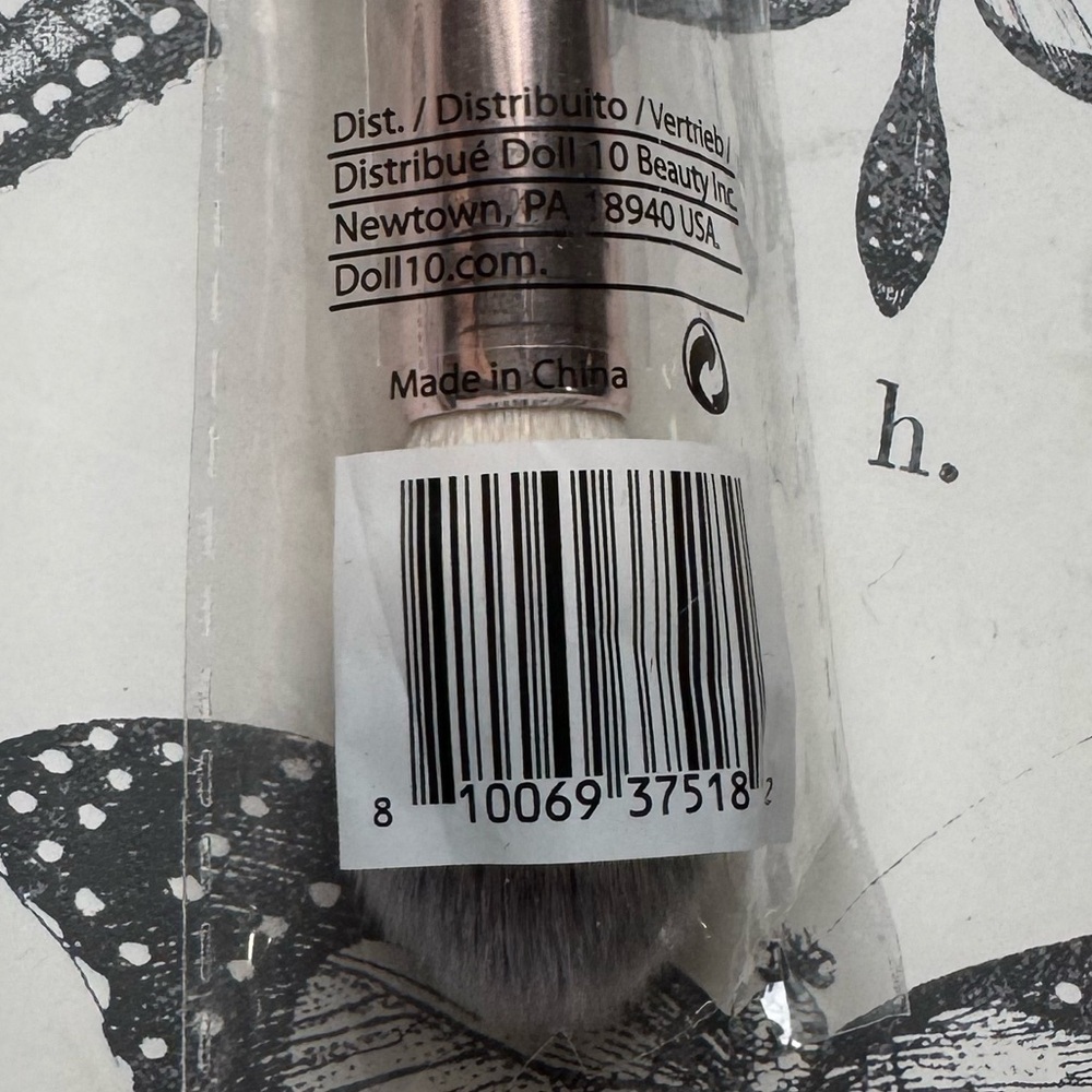 Doll 10 Dual Ended Powder Brush Vegan Makeup Brush New Sealed Ultra Soft - Picture 7 of 9